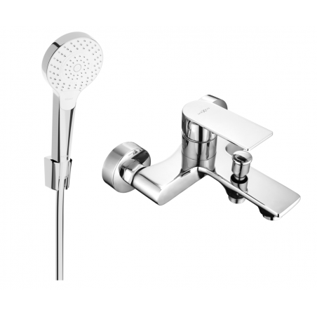 Mexen Royo R05 robinet de baignoire avec ensemble de douche, chrome - 7223R05-00