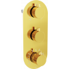 Mexen Kai mitigeur thermostatique bain-douche 3 sorties. or - 77603-50