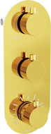 Mitigeur bain-douche thermostatique Mexen Kai 3 voies, doré - 77603-50