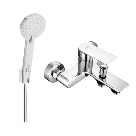 Mexen Royo R40 robinet de baignoire avec ensemble de douche, chromé - 7223R40-00