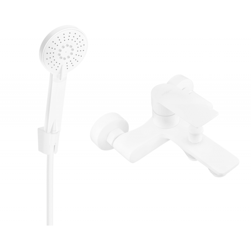 Mexen Royo R40 robinet de baignoire avec ensemble douche, blanc - 7223R40-20