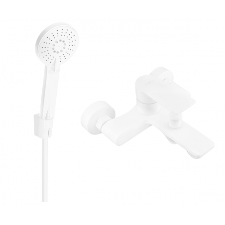 Mexen Royo R40 robinet de baignoire avec ensemble de douche, blanc - 7223R40-20