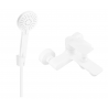 Mexen Royo R40 robinet de baignoire avec ensemble de douche, blanc - 7223R40-20
