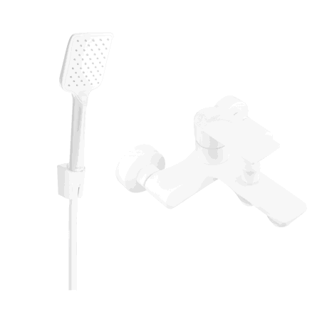 Mexen Royo R62 mitigeur bain-douche avec set de douche, blanc - 7223R62-20