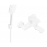 Mexen Royo R62 robinet de bain avec ensemble de douche, blanc - 7223R62-20