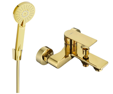 Mexen Royo R40 mitigeur de baignoire avec douchette, or - 7223R40-50