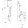 Mexen Royo R62 robinet de baignoire avec ensemble de douche, or - 7223R62-50