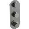 Mexen Kai mitigeur thermostatique bain-douche à 3 sorties, graphite - 77603-66