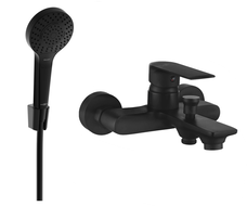 Mexen Royo R05 robinet de baignoire avec ensemble de douche, noir - 7223R05-70