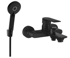 Mexen Royo R40 robinet de baignoire avec ensemble de douche, noir - 7223R40-70