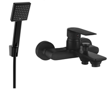 Mexen Royo R45 robinet de baignoire avec ensemble de douche, noir - 7223R45-70