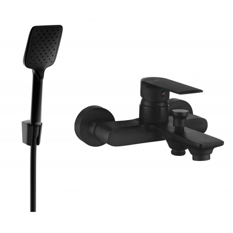 Mexen Royo R62 robinet de baignoire avec ensemble de douche, noir - 7223R62-70