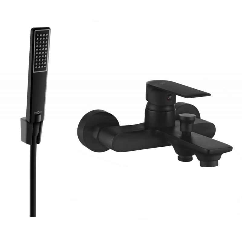 Mexen Royo R72 robinet de baignoire avec ensemble de douche, noir - 7223R72-70