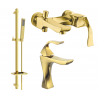 Mexen Estrella DQ02 ensemble de baignoire, doré - 72303DQ02-50