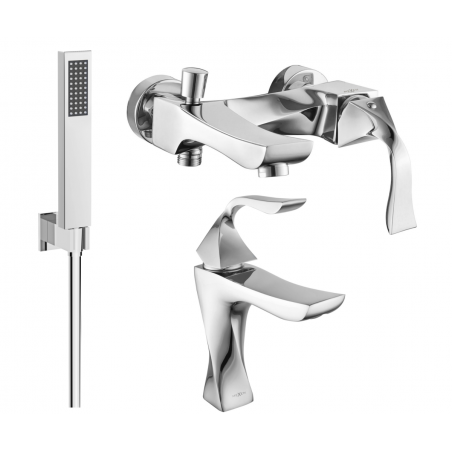 Mexen Estrella R02 ensemble de bain, chrome - 72303R02-00