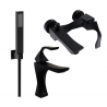 Mexen Estrella R02 ensemble pour baignoire, noir - 72303R02-70
