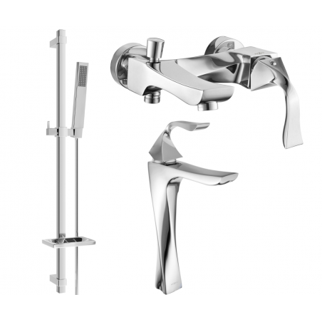 Mexen Estrella DQ02 ensemble baignoire, chrome - 72313DQ02-00