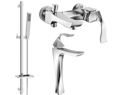 Mexen Estrella DQ02 ensemble baignoire, chrome - 72313DQ02-00
