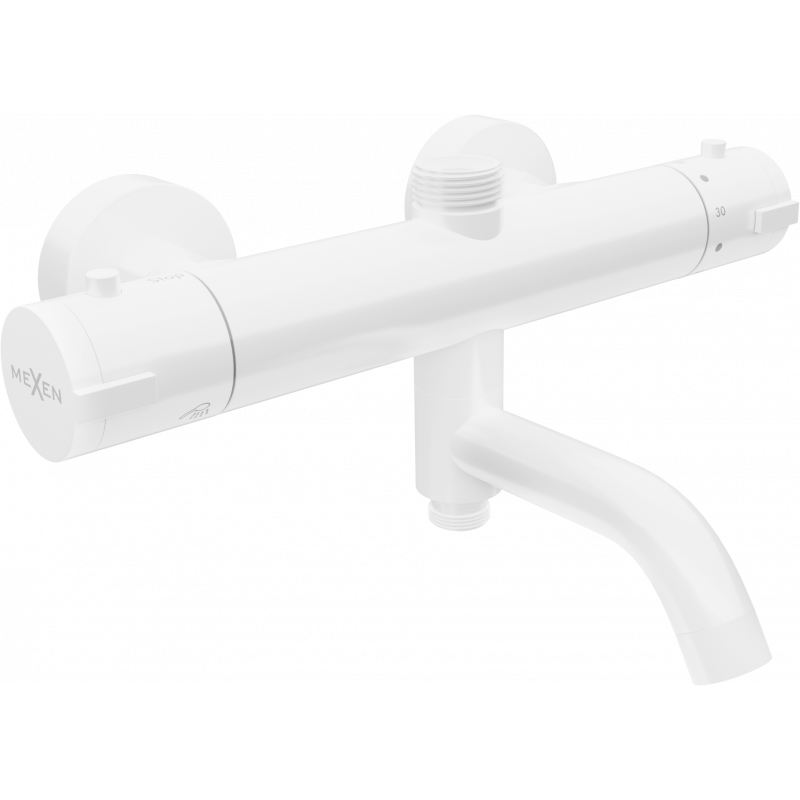 Mitigeur thermostatique bain-douche Mexen Kai, blanc - 77900-20