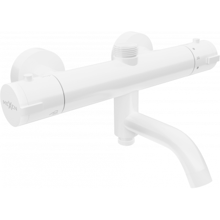 Mitigeur thermostatique bain-douche Mexen Kai, blanc - 77900-20