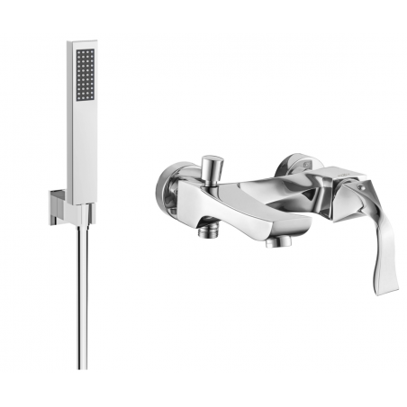 Mexen Estrella R02 mitigeur de baignoire avec ensemble de douche, chrome - 7233R02-00