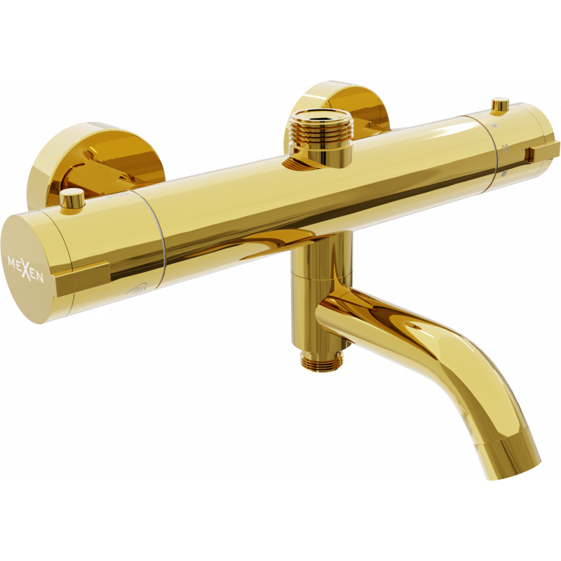 Batterie bain-douche thermostatique Mexen Kai, dorée - 77900-50
