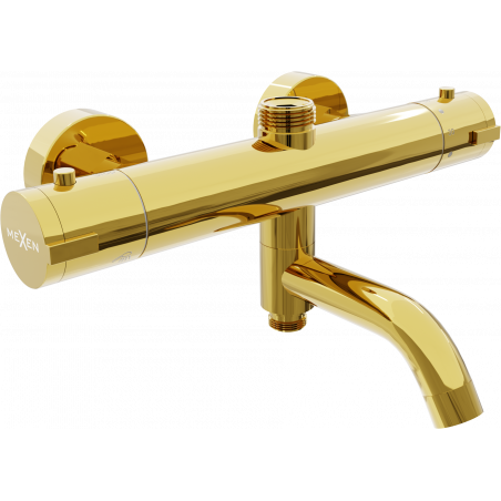 Batterie bain-douche thermostatique Mexen Kai, dorée - 77900-50