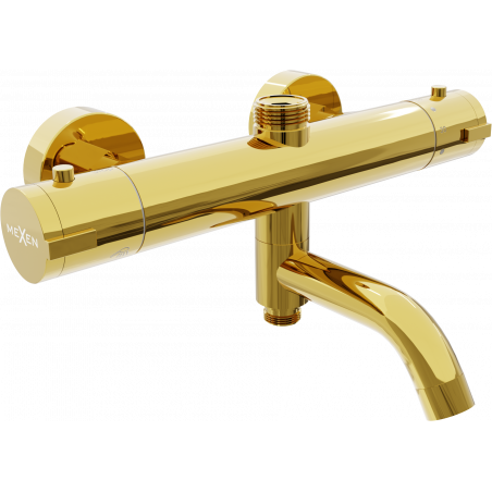 Mexen Kai robinet de baignoire-douche thermostatique, or - 77900-50