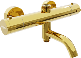 Batterie bain-douche thermostatique Mexen Kai, dorée - 77900-50