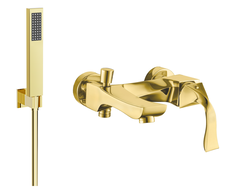 Mexen Estrella R02 robinet de baignoire avec ensemble de douche, or - 7233R02-50