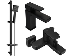Mexen Mino Ensemble de baignoire DQ45, noir - 72403DQ45-70