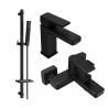 Mexen Mino DQ77 ensemble de baignoire, noir - 72403DQ77-70