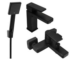 Mexen Mino R45 ensemble de baignoire, noir - 72403R45-70