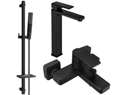 Mexen Mino DQ72 ensemble de bain, noir - 72413DQ72-70