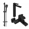 Mexen Mino DQ45 ensemble de baignoire, noir - 72413DQ45-70