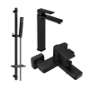 Mexen Mino DQ77 ensemble de baignoire, noir - 72413DQ77-70