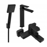 Mexen Mino Ensemble de baignoire R45, noir - 72413R45-70