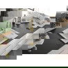 Mexen Enzo évier de cuisine 1 vasque en granit avec égouttoir et robinet Elia, blanc - 6506-20-670101-50