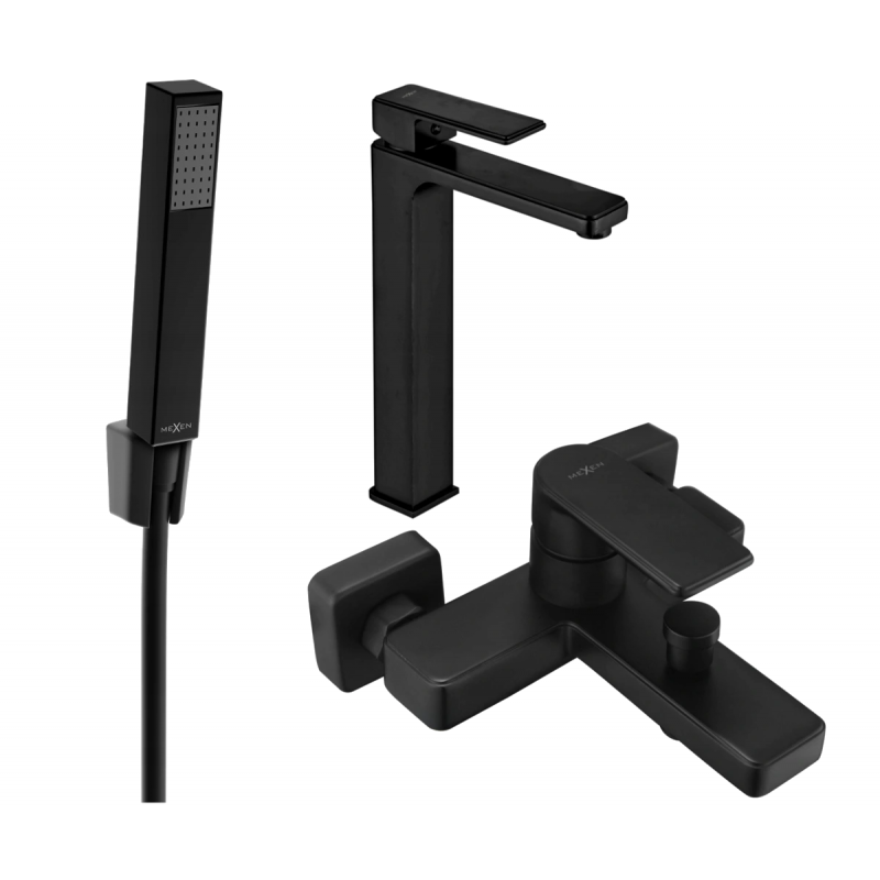 Mexen Mino R77 ensemble de bain, noir - 72413R77-70