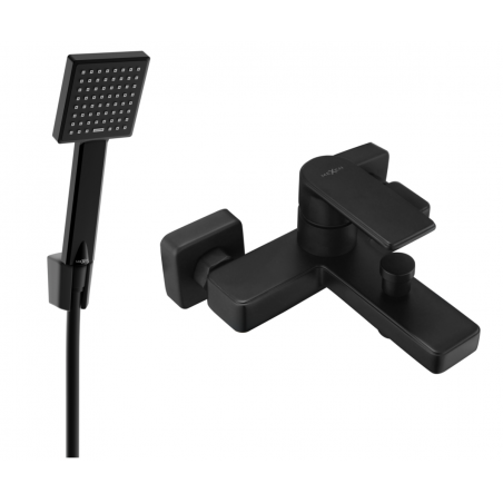 Mexen Mino R45 robinet de baignoire avec ensemble de douche, noir - 7243R45-70