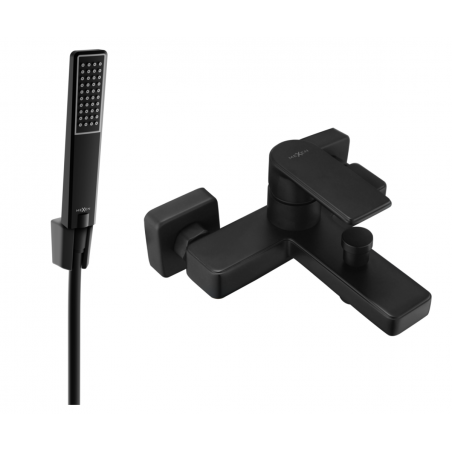 Mexen Mino R72 mitigeur baignoire avec set de douche, noir - 7243R72-70