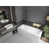 Mexen Vega baignoire rectangulaire 150 x 70 cm avec tablier et pare-baignoire 1 vantail 90 cm, transparent, doré - 550115070X95?