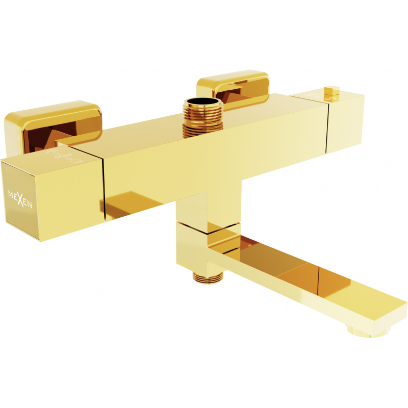 Mitigeur thermostatique baignoire-douche Mexen Cube, or - 77910-50