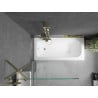 Mexen Vega baignoire rectangulaire 180 x 80 cm avec habillage et paroi 1 battant 90 cm, transparent, doré - 550118080X950900005?