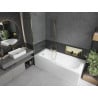 Baignoire rectangulaire Mexen Vega 150 x 70 cm avec revêtement et paroi 1-volet 100 cm, transparent, doré - 550115070X951000005?