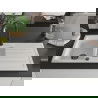 Mexen Andres évier en granit 1,5 cuves avec égouttoir et robinet de cuisine Elia, blanc - 6515-20-670101-70