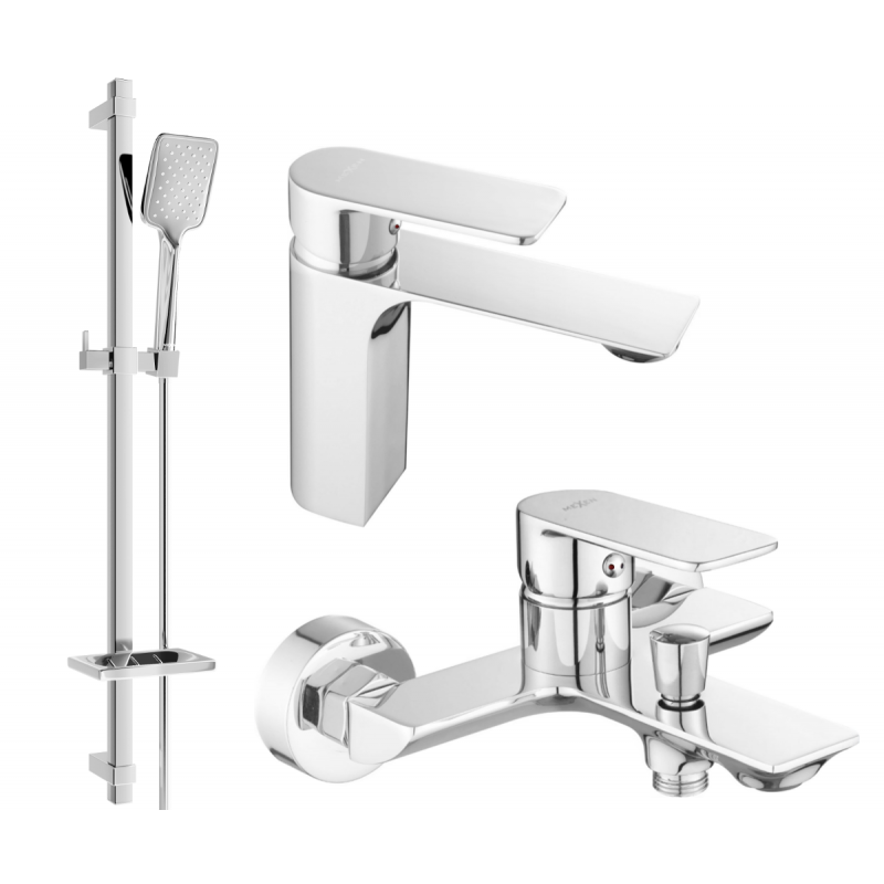 Mexen Alexa DQ62 ensemble de bain, chrome - 71203DQ62-00