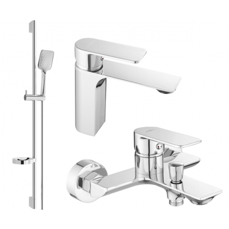 Mexen Alexa DS62 ensemble de bain, chromé - 71203DS62-00
