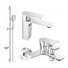Mexen Alexa DS62 ensemble de bain, chromé - 71203DS62-00