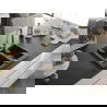 Mexen Carlos évier en granit à 1,5 cuve avec robinet mélangeur Elia, Noir - 6518-77-670101-50